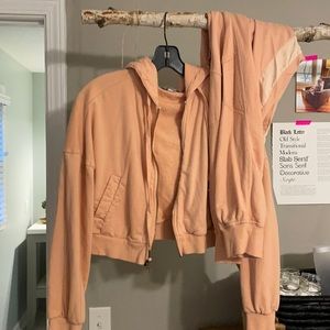 Nude 2 piece set young broke and fabulous. xs